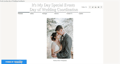 Desktop Screenshot of itsmydayspecialevents.com