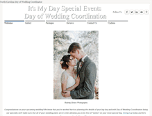 Tablet Screenshot of itsmydayspecialevents.com